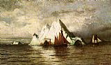 Fishing Boats and Icebergs by William Bradford